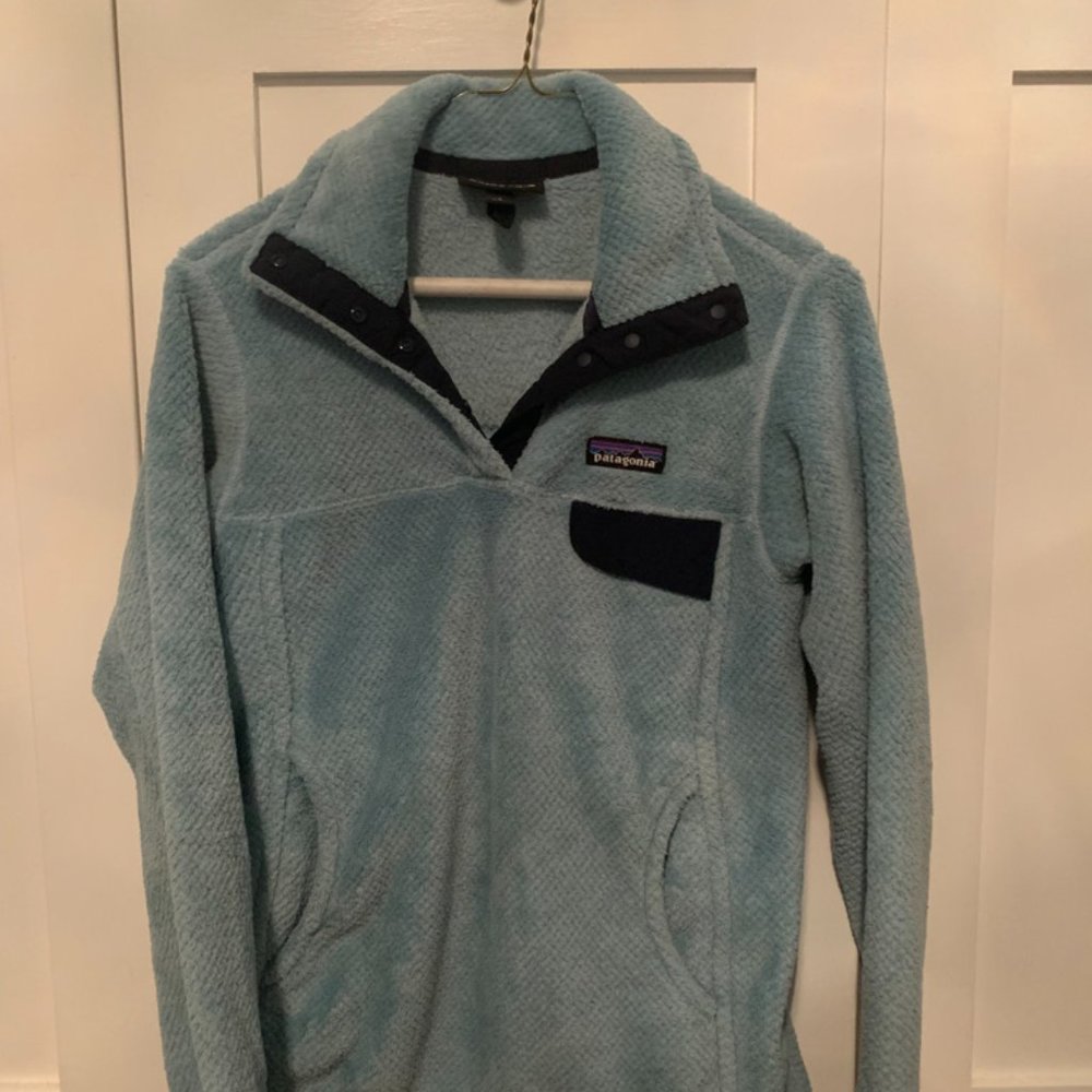 Womens Patagonia Light Blue Quarter Zip